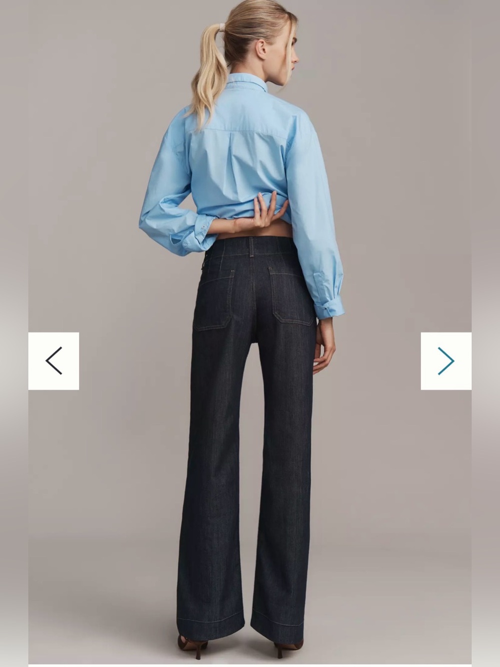 Maeve Colette High-Rise Wide-Leg Full-Length Jeans Size 29 $148 Anthropologie - Picture 3 of 10